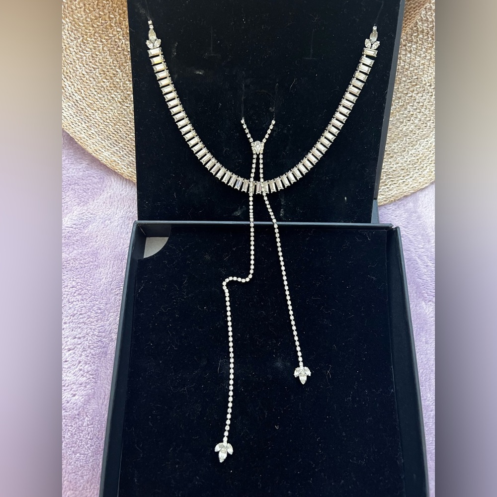 Kleinfeld Swarovski Crystal Backdrop Necklace